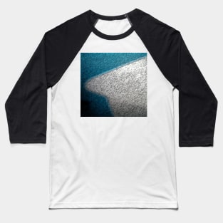 Blue and white curve Baseball T-Shirt